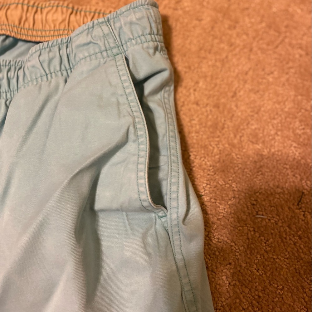 L.L. BEAN Aqua Blue Drawstring Shorts, Size: XL - Picture 5 of 9
